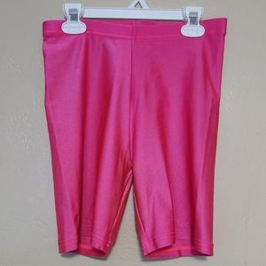 American Apparel Neon Pink Bike Shorts
